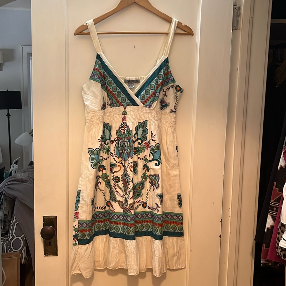 Cute Paisley Ruffled Dress
